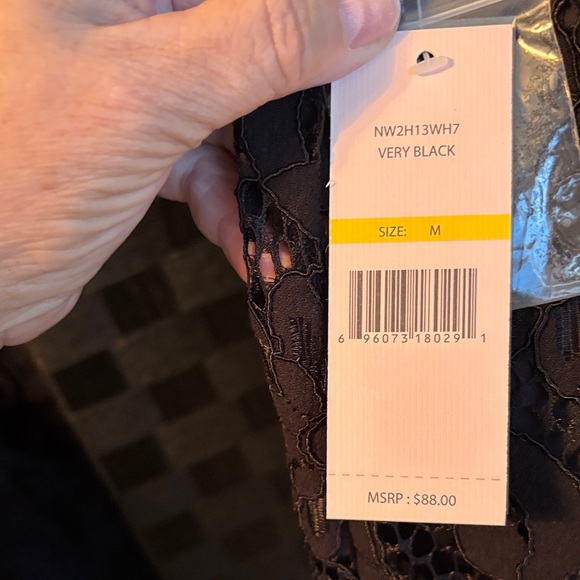 Nanette Lepore Elegant Black Lace Sleeveless Blouse - Picture 10 of 11